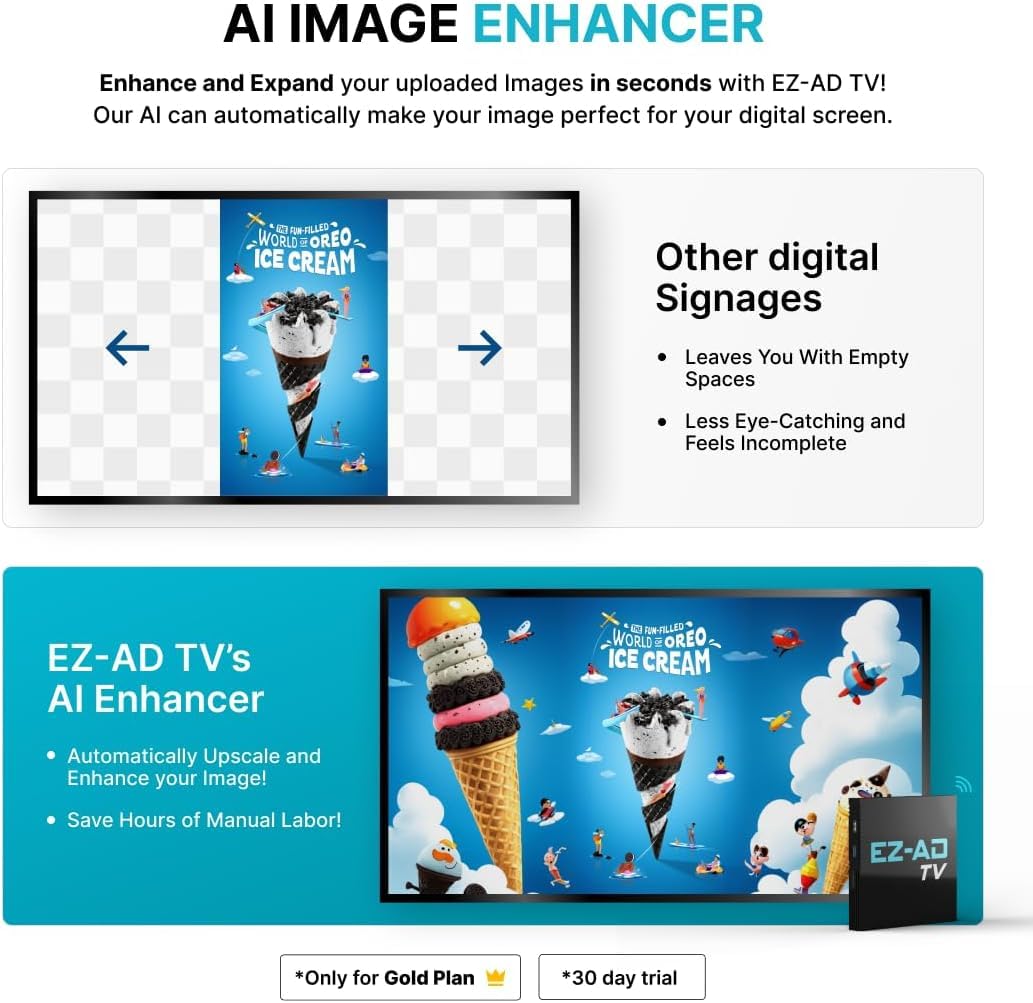 EZ-AD TV video studio tool helps craft engaging slides with ease.