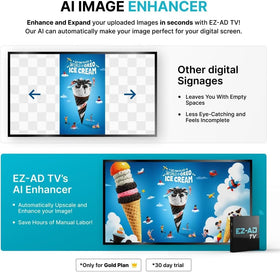 EZ-AD TV video studio tool helps craft engaging slides with ease.