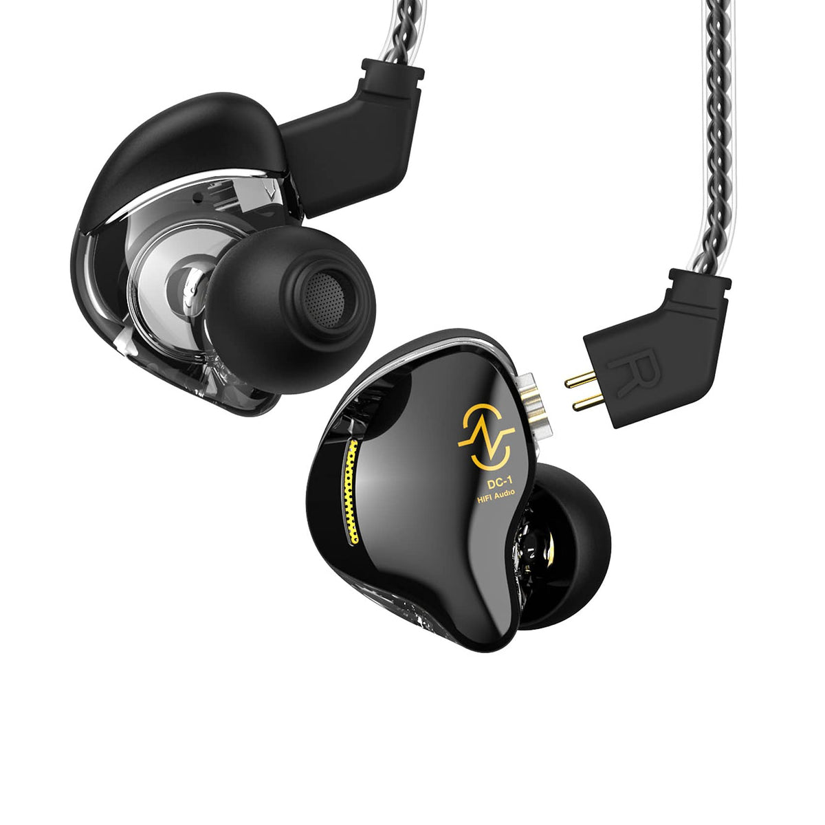 EZ EAR CCZ coffee bean earbuds front view showing lightweight comfort