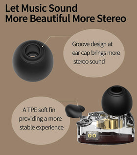 EZ EAR CCZ coffee bean earbuds side profile highlighting compact ergonomic shape