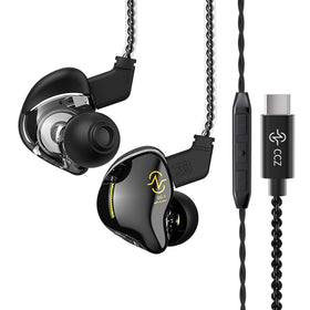 EZ EAR CCZ Coffee Bean USB-C earphones front view for immersive listening.