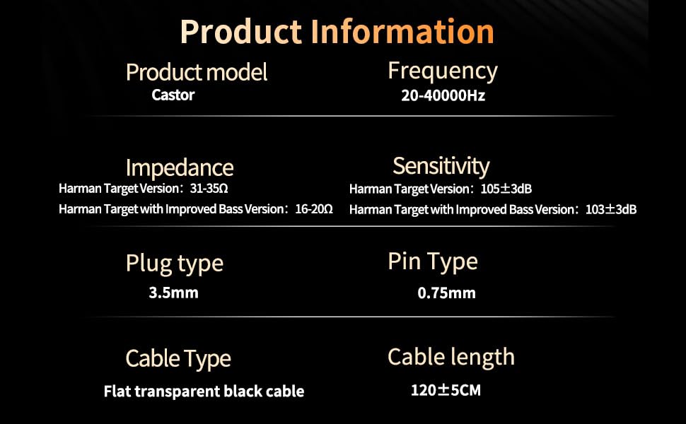 EZ EAR KZ Castor wired connection highlighting reliable wired performance