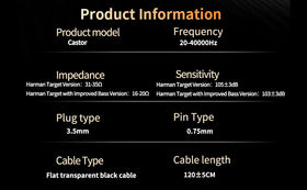 EZ EAR KZ Castor wired connection highlighting reliable wired performance