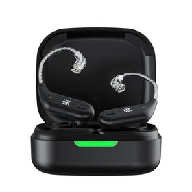EZ Ear KZ ZST Bluetooth module on-earphones showing portable wireless listening flexibility.