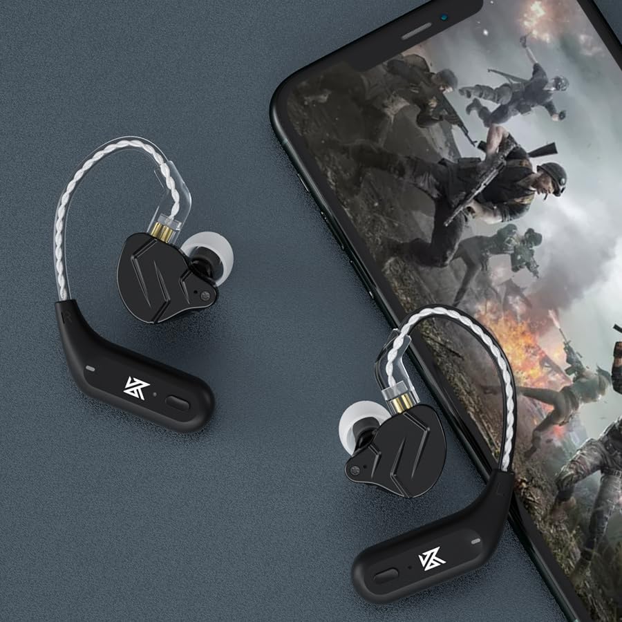 EZ Ear dual-use earhooks shown usable independently for comfort.