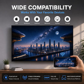 EZCast 2 compatible with iOS and Android for versatile screen casting.