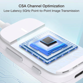 EZCast 4K wireless HDMI receiver delivering seamless screen mirroring to TV displays.
