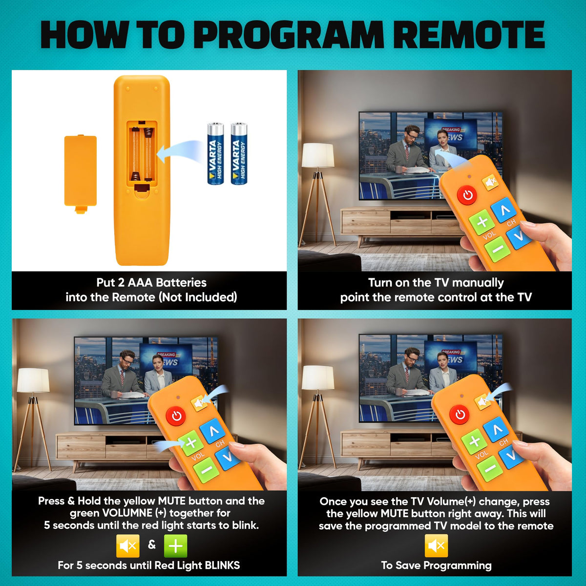 EZClicker compact remote demonstrating easy one-handed grip