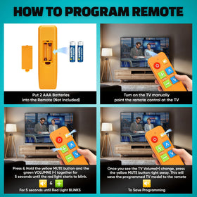 EZClicker compact remote demonstrating easy one-handed grip