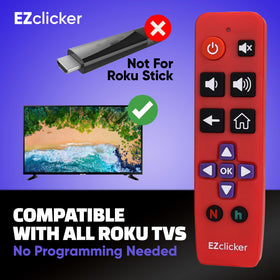 EZClicker Roku replacement remote simple programming steps for quick setup.