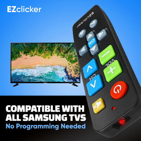EZClicker remote large enter button enhances tactile feedback for comfortable use