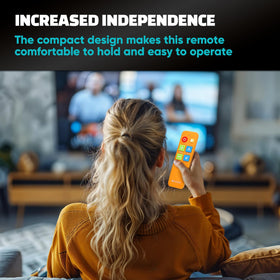 EZClicker universal compatibility chart shows major TV brands supported