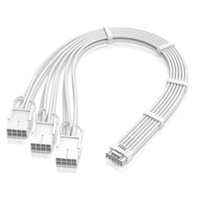 EZDIY-FAB 12VHPWR sleeved extension for stable GPU power delivery.