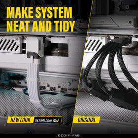 EZDIY-FAB cable combs organize wires for a neat build.
