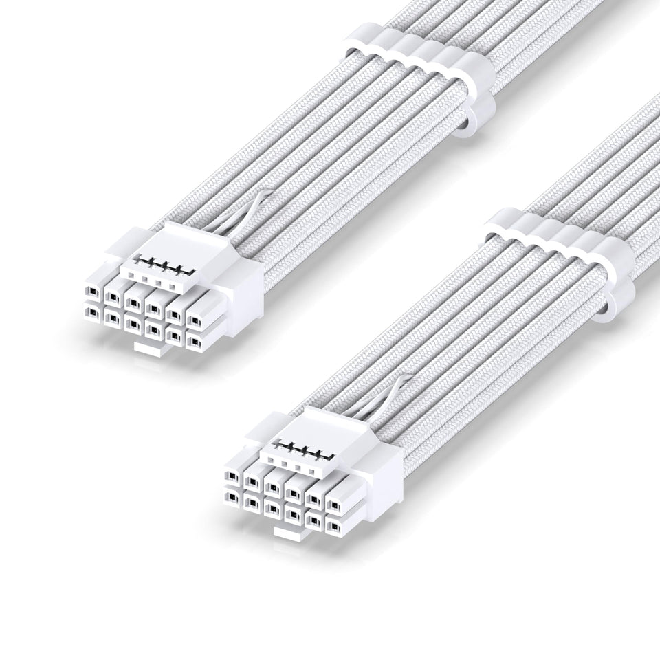 EZDIY-FAB PCIe 5.1 16-pin sleeved cable for a clean GPU power setup.