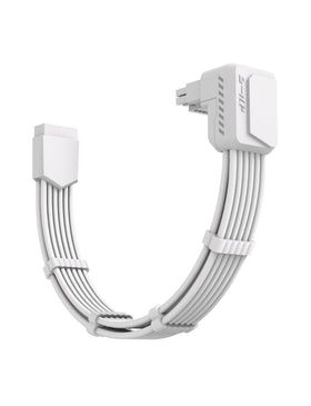 EZDIY-FAB Shield PCIe 5.1 extension with 90° connector for tidy ITX builds.