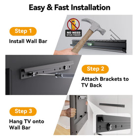 EZISE bubble level included for precise alignment during installation