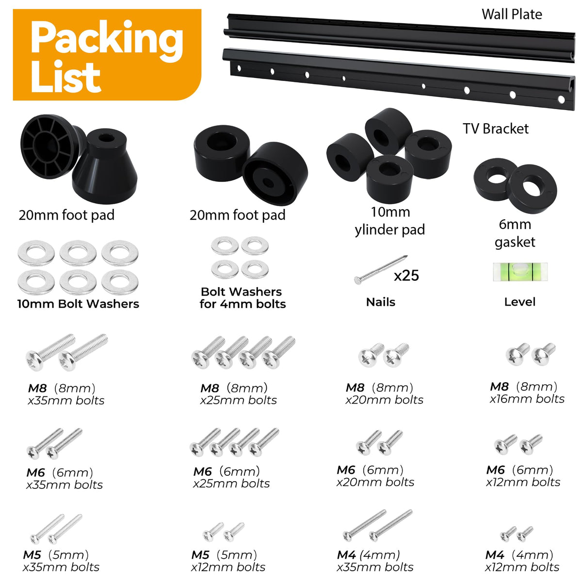 EZISE supports up to 100 pounds for sturdy TV mounting