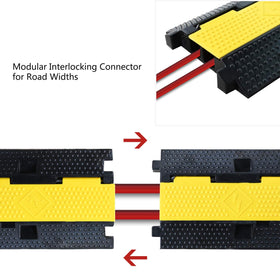 F COME ramp under light vehicle tire demonstrating 22,000 lb load capacity and safety