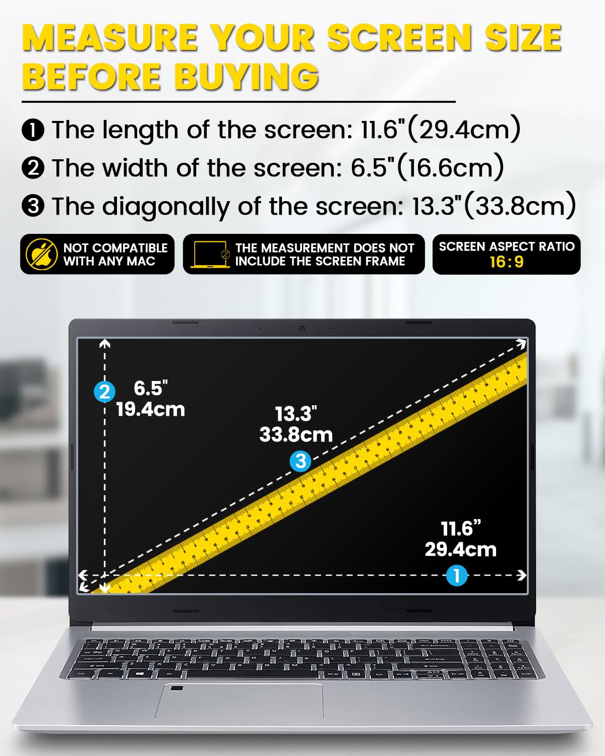 F FORITO privacy screen installation guidance for easy setup