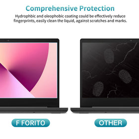 F FORITO scratch-resistant screen protector guards against daily wear.
