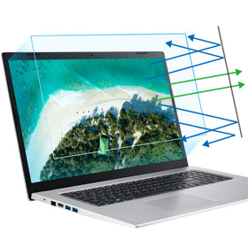 F FORITO 2-pack 17.3-inch screen protector front view with anti-glare finish.