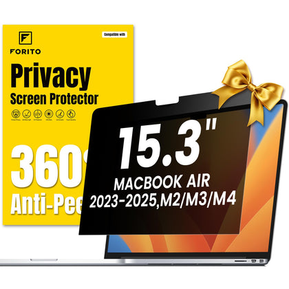 F FORITO 360° privacy screen front view protects data from side glare