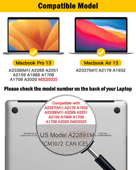 F FORITO packaging and included accessories for MacBook Pro 13 privacy screen.