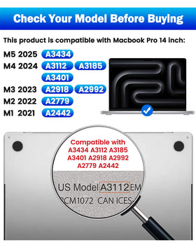 F FORITO compatibility badge for MacBook Pro 14 inch models A3427 and A3434
