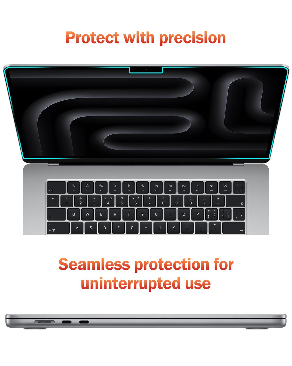 F FORITO nano-silicone layer enables bubble-free installation on MacBook Pro 16