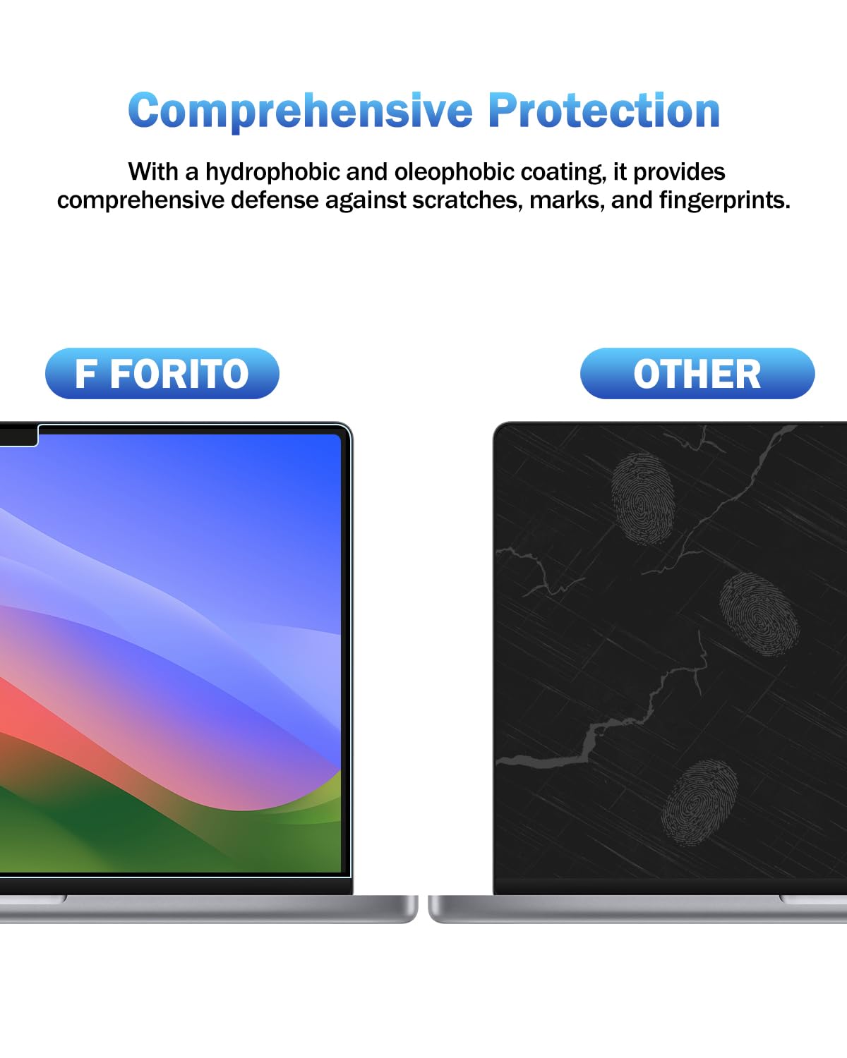 F FORITO nano-silicone easy-installation screen protector bubble-free setup