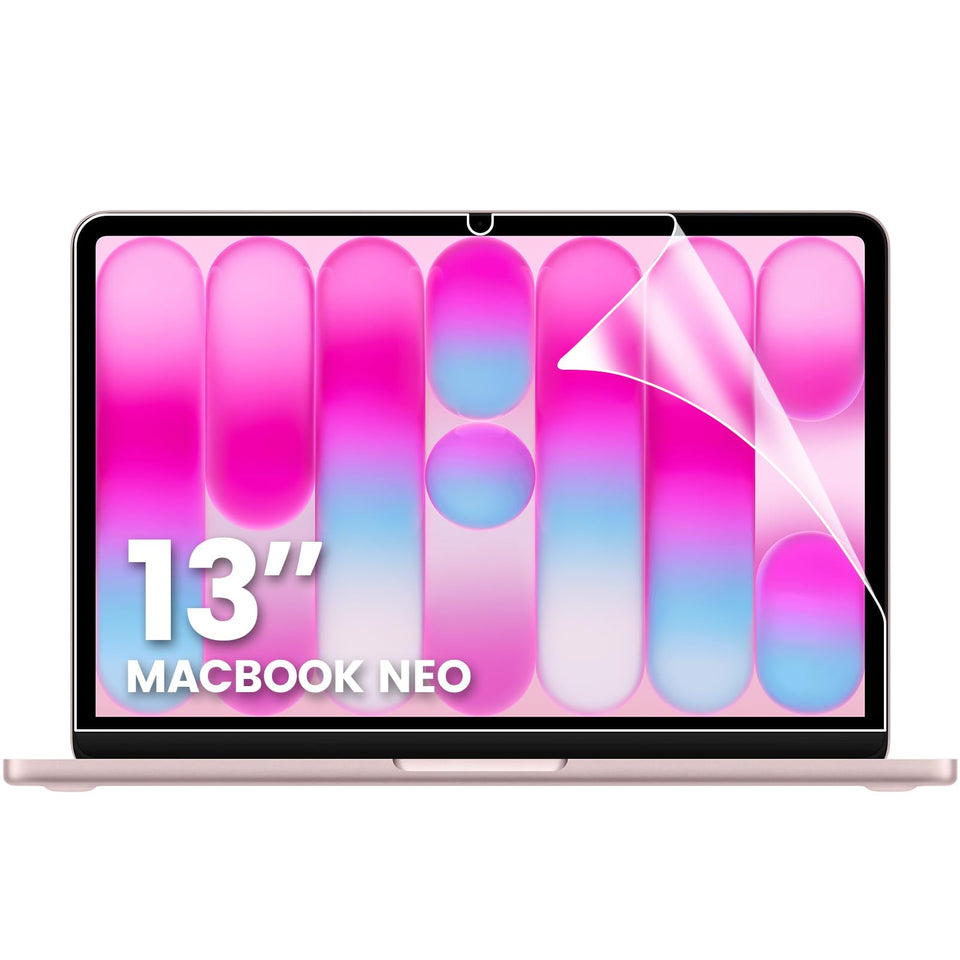 F FORITO Neo 13 front view screen protector on MacBook Neo 13 inch with glare-free clarity