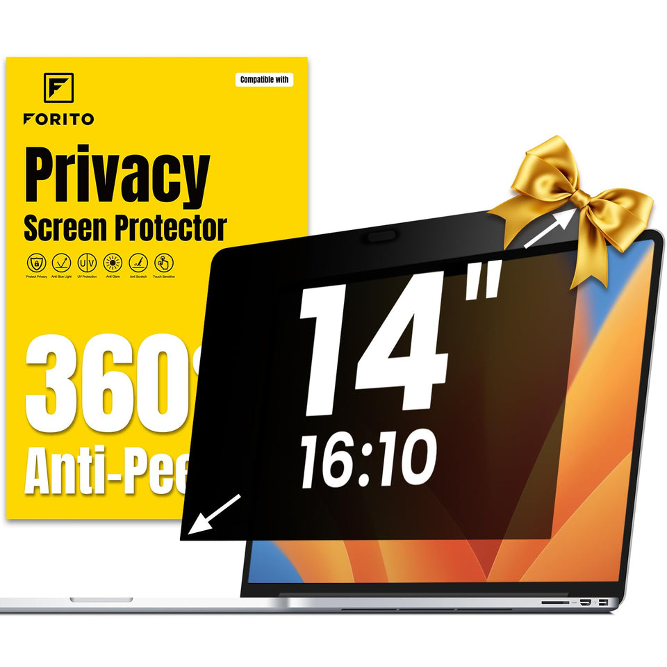 F FORITO privacy screen 14 inch front view enhances privacy on the go.