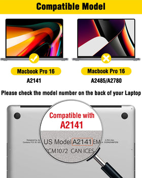 F FORITO beside ruler showing exact scale and compatibility with MacBook Pro 16