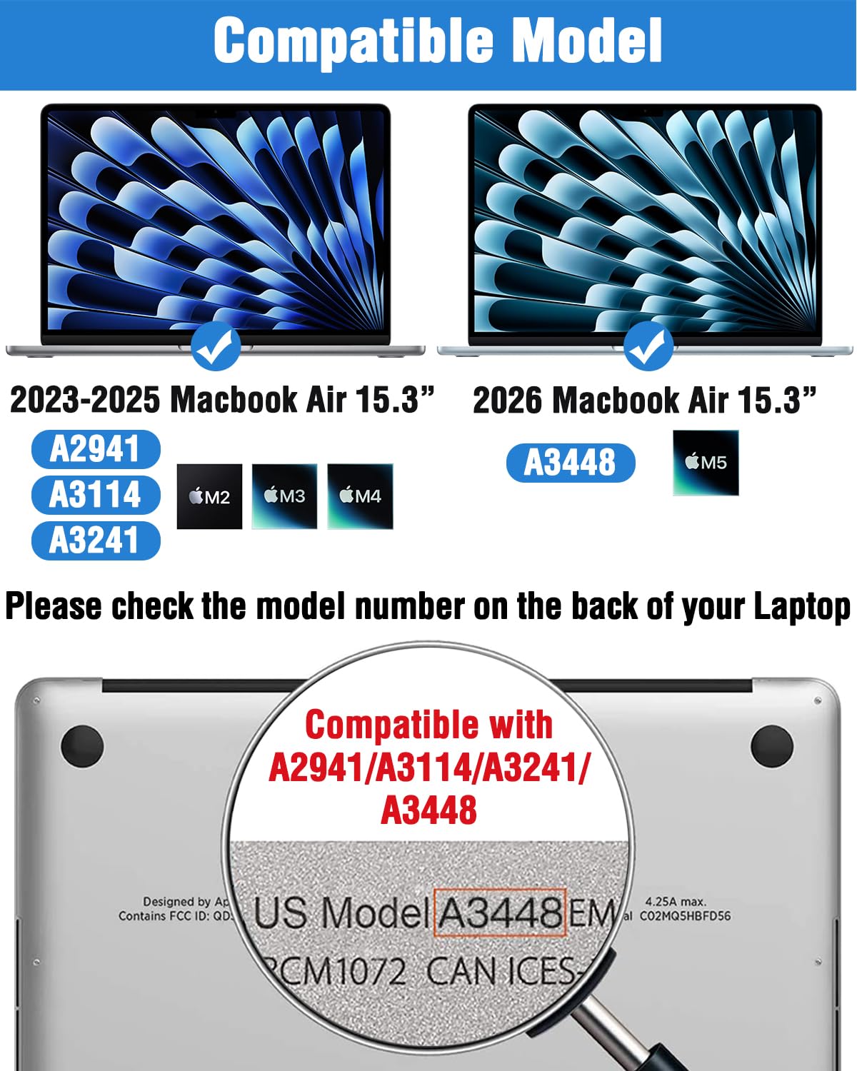 F FORITO ultra-thin 0.15mm design fits laptop lid smoothly and protects the display