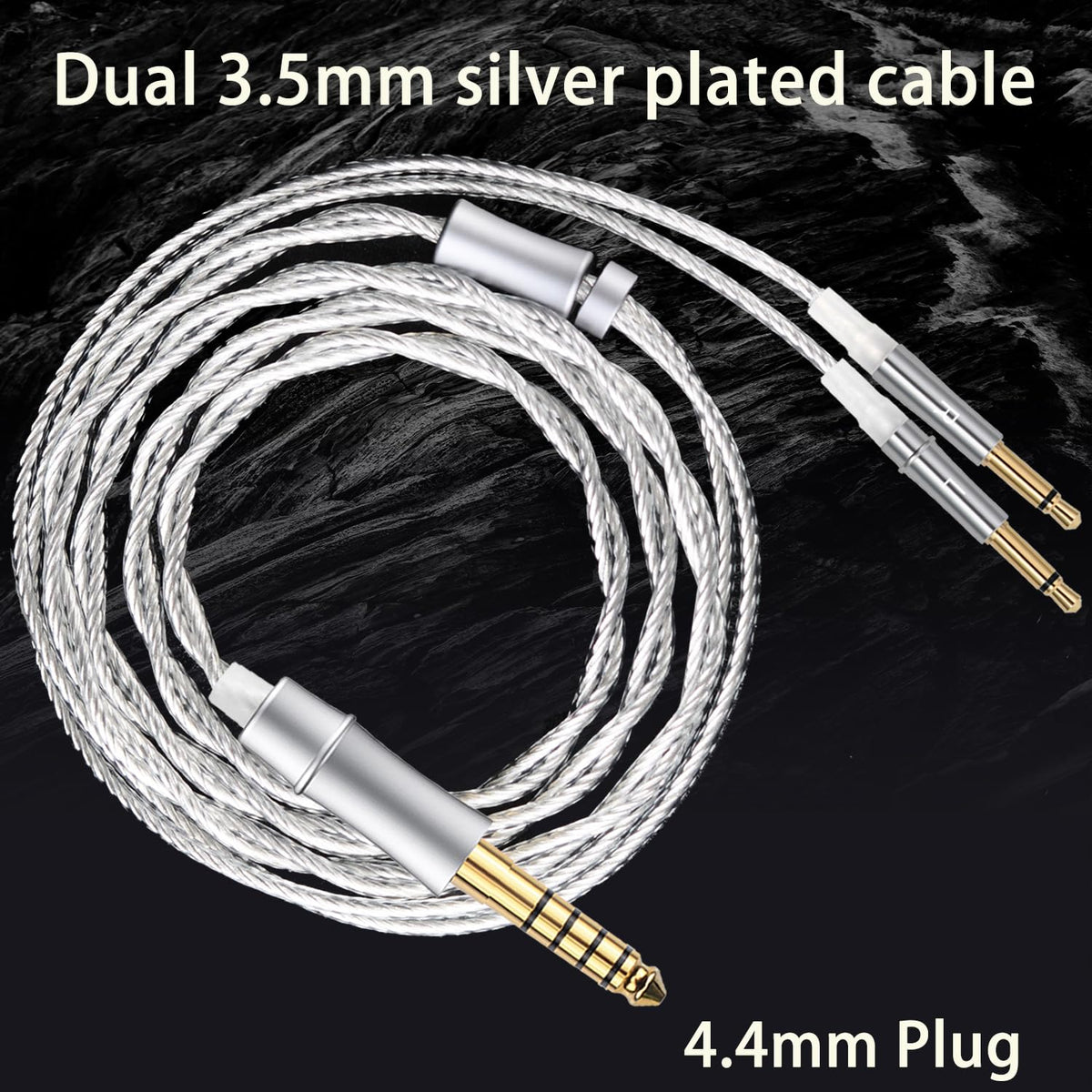 FAAEAL monitor cable 3.5mm plug enables reliable stereo output for headphones.