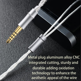 FAAEAL monitor cable 3.5mm with mic supports hands-free calls and streaming.