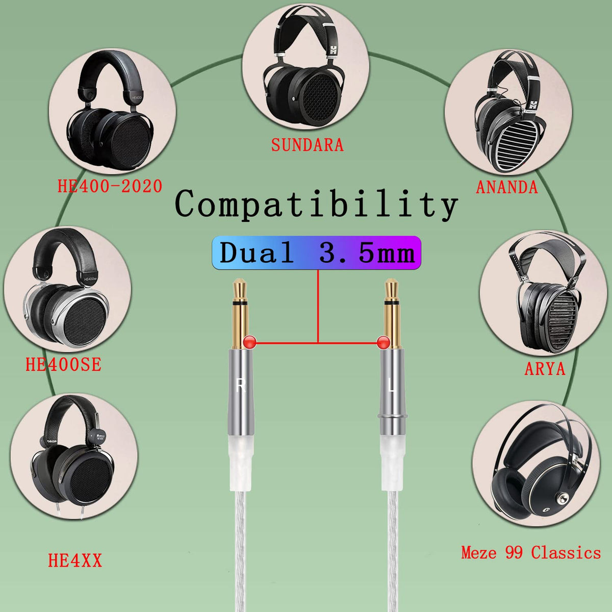 FAAEAL monitor cable 4PIN-XLR for balanced compatibility with select audio gear.