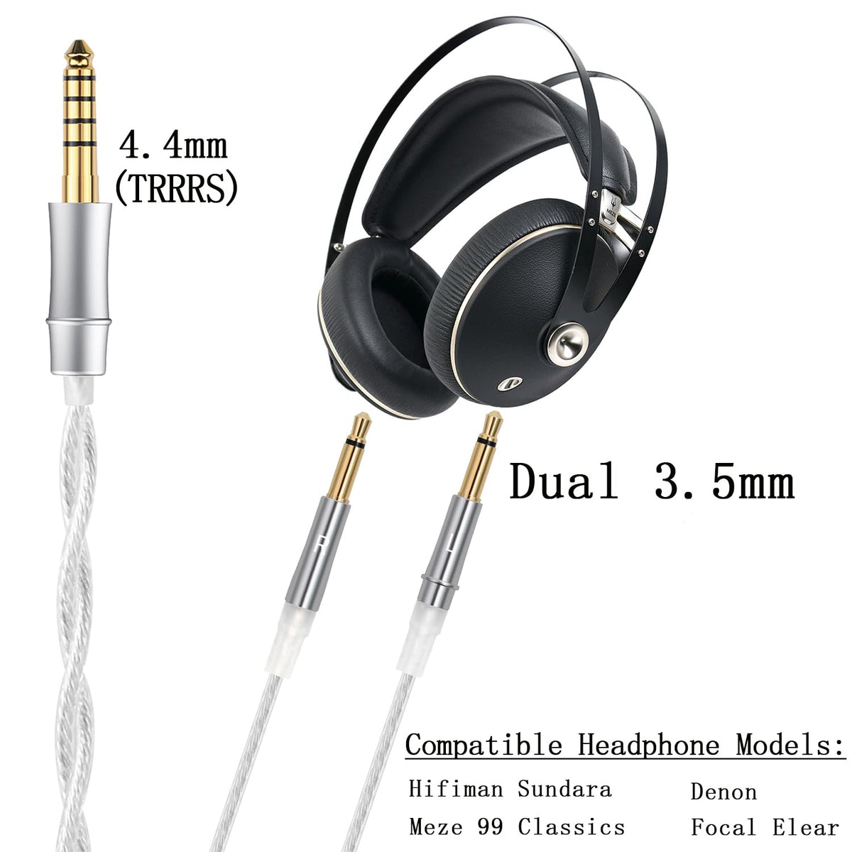 FAAEAL monitor cable silver-plated conductors boost signal integrity and detail.