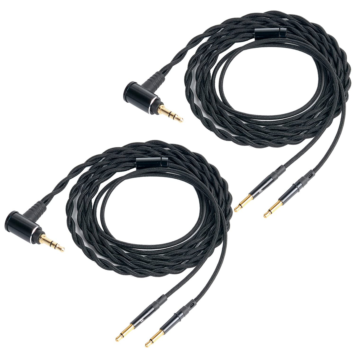 FAAEAL monitor headphone cable with dual 3.5mm jacks for studio listening clarity