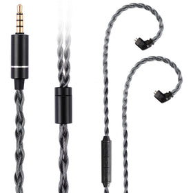FAAEAL QDC-C IEM cable closeup with pin and connector for broad compatibility
