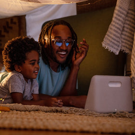 Meta Portal Go doubles as a room-filling portable speaker.