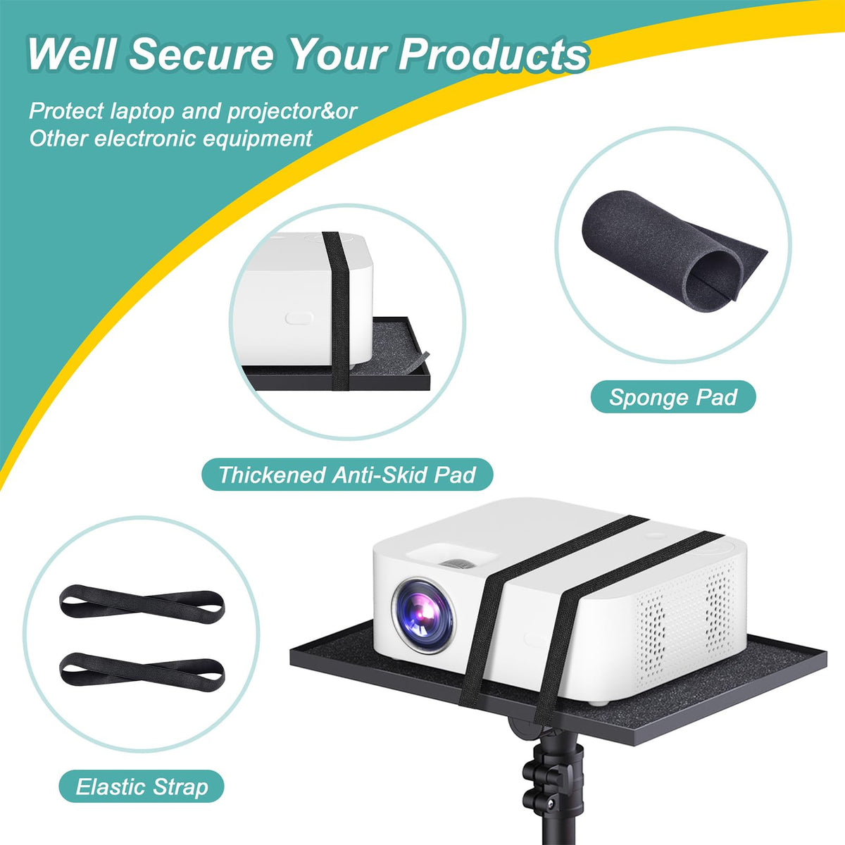 Lockable casters enable stable positioning during use and transfer.