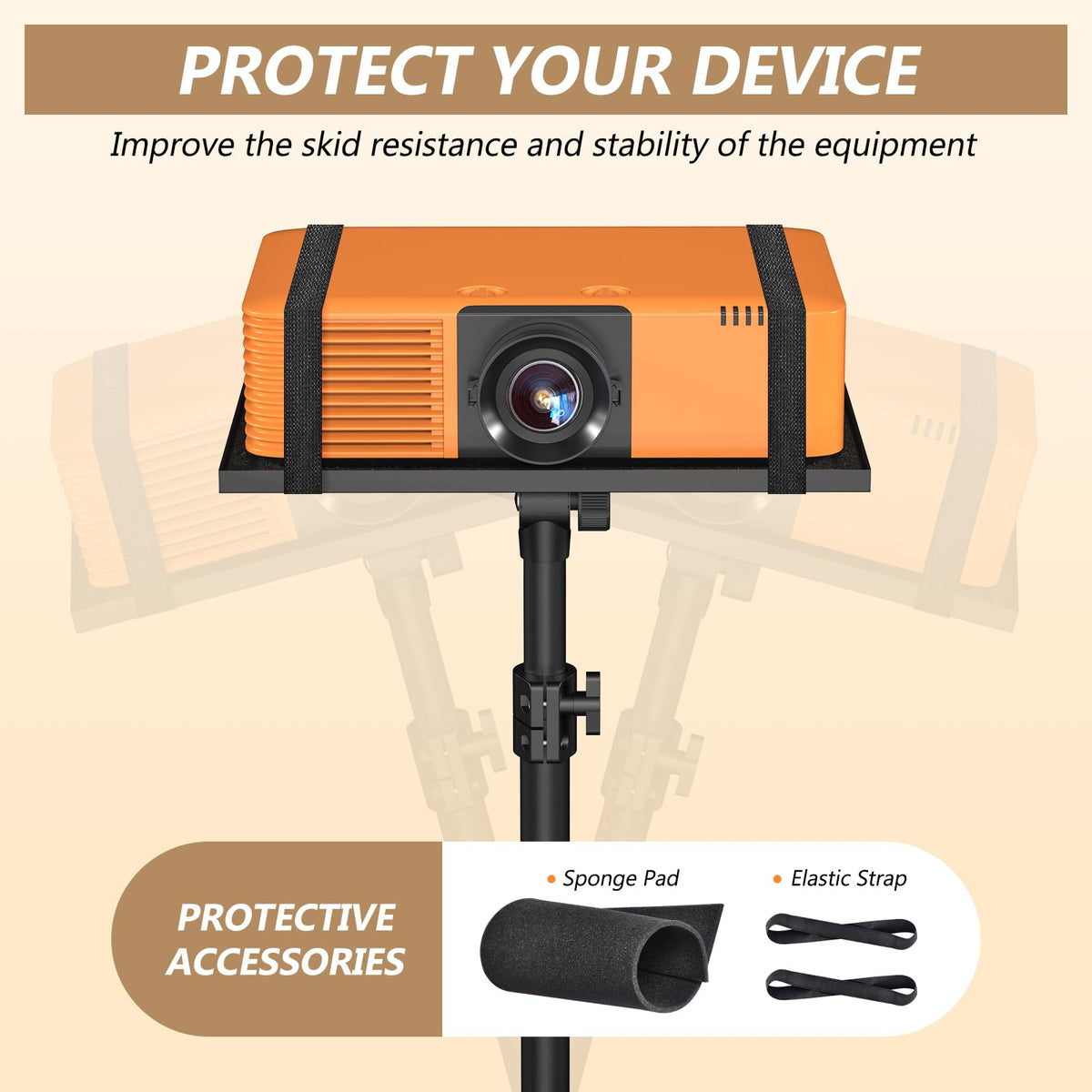 Facilife disassembled parts scaled to show portability and compact storage