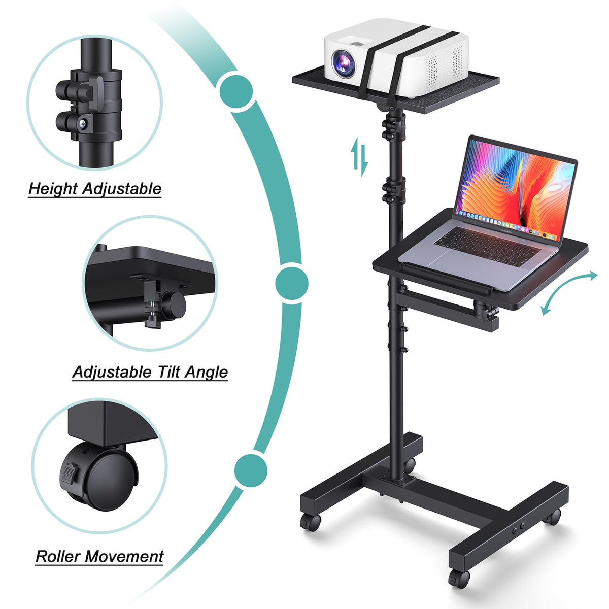 Foam pad and straps guard devices from scratches and minor bumps.
