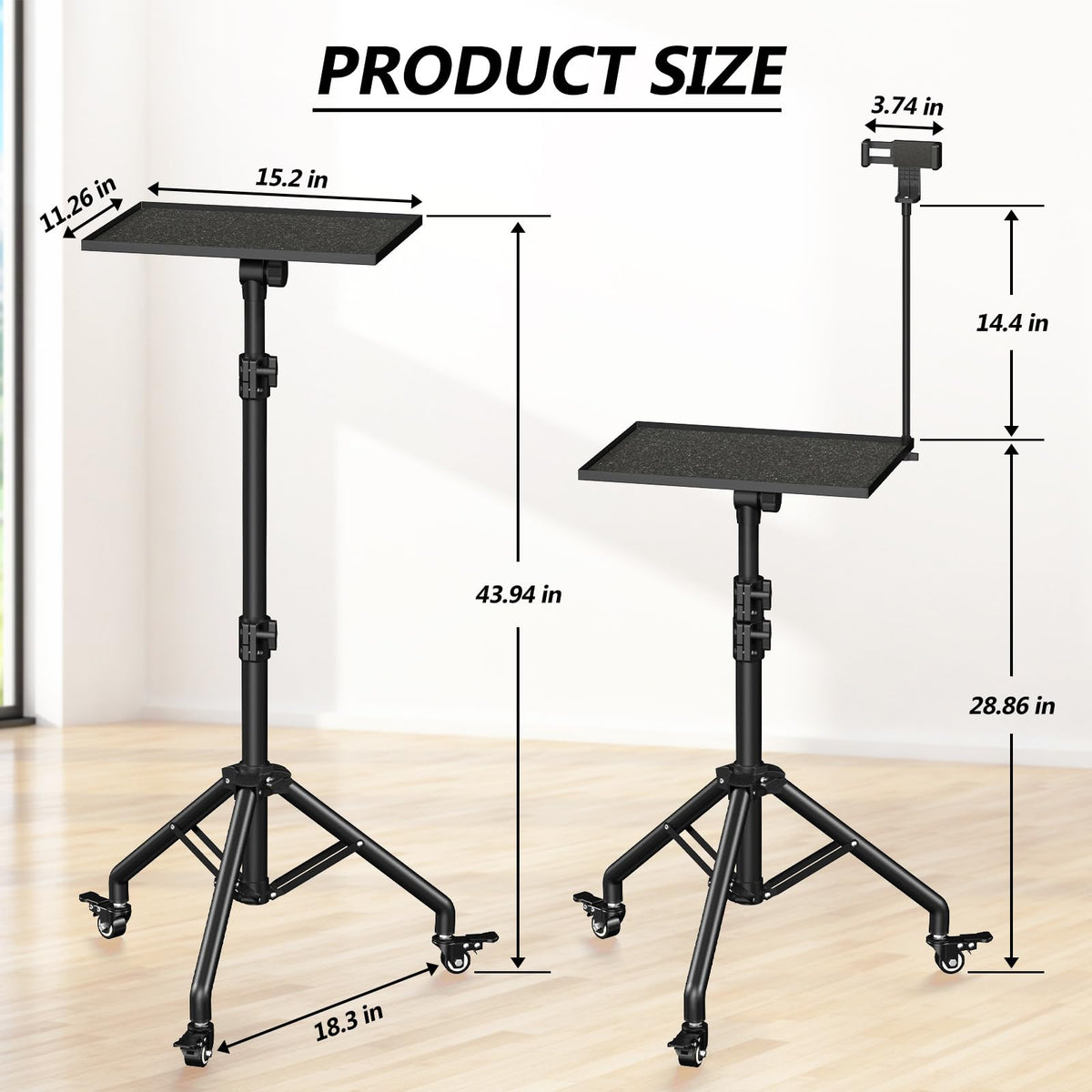 Facilife projector in use emphasizing steady projection and angle control