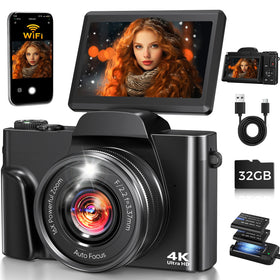 FACLAM 4K camera with 64MP detail for sharp travel photos