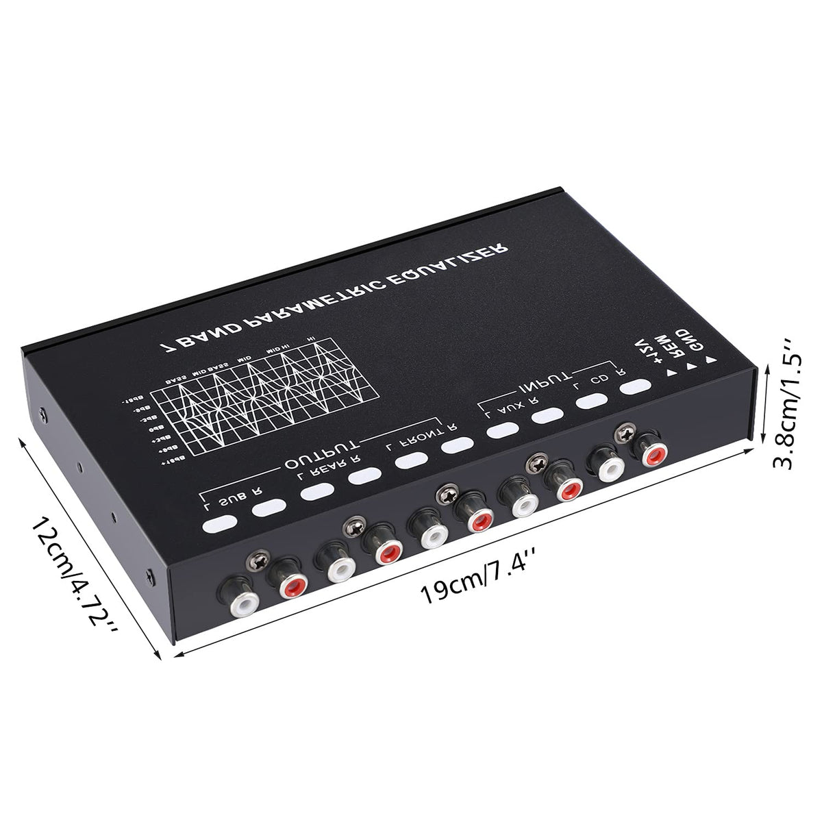 Facmogu 7-band equalizer installation-ready for boats cars and RVs.