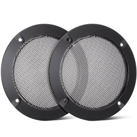 Facmogu front view of grille pack showing two covers and rings protecting speakers