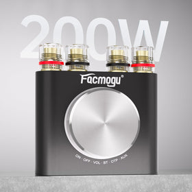 Facmogu M6 single multifunction knob close-up for intuitive power, input and volume control